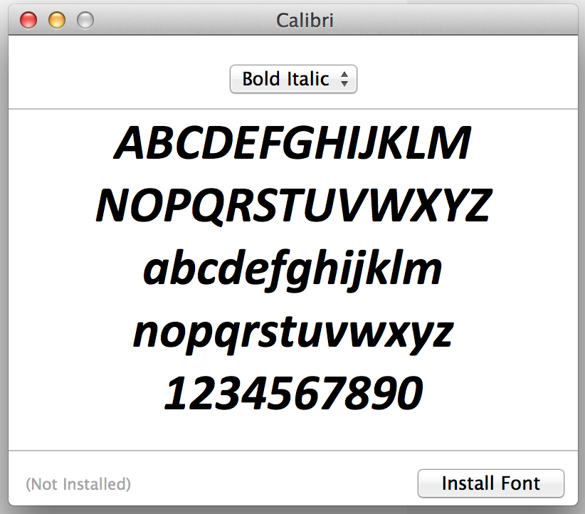Download Calibri Bold Font For Mac